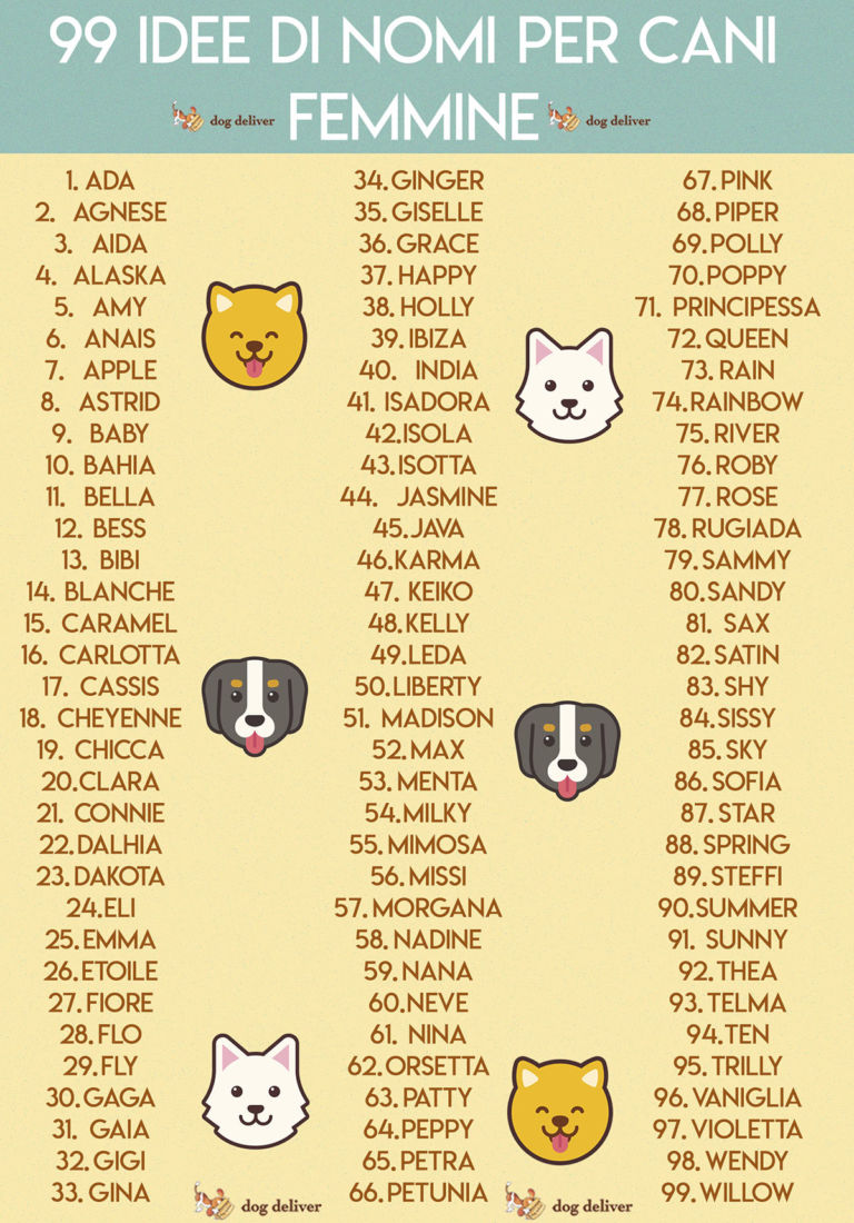 99 idee di nomi per cani femmine Dogdeliver 99 idee di nomi per cani femmine Dogdeliver