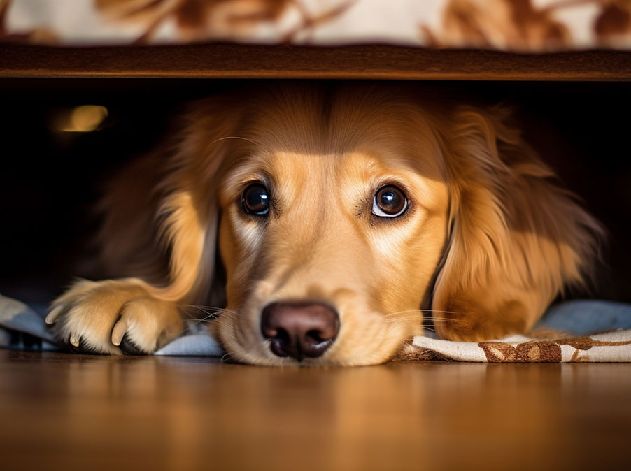 Il Cane ha paura dei botti e dei tuoni: cosa fare